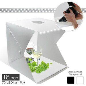 Compact Shooting Tent Photo Studio 16" Portable LE